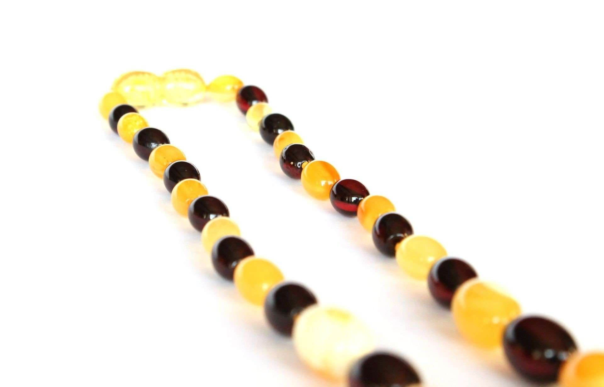Elegant two color amber necklace N56 - Image 5