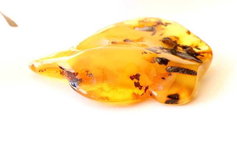 Unique color amber pendant with hole P153 - Image 5