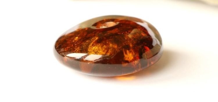 Cognac color amber doughnut pendant PD40 - Image 5