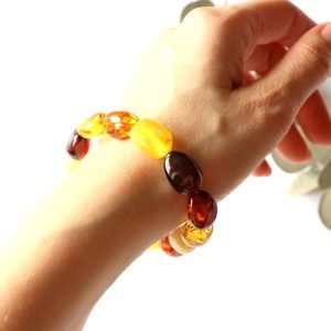 Multicolor amber bracelet B2 - Image 7