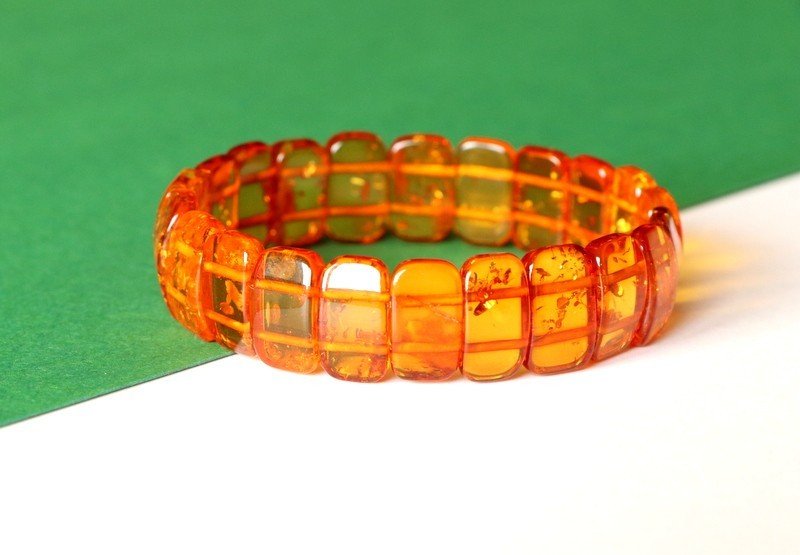 Cognac-Bernstein-Armband B165