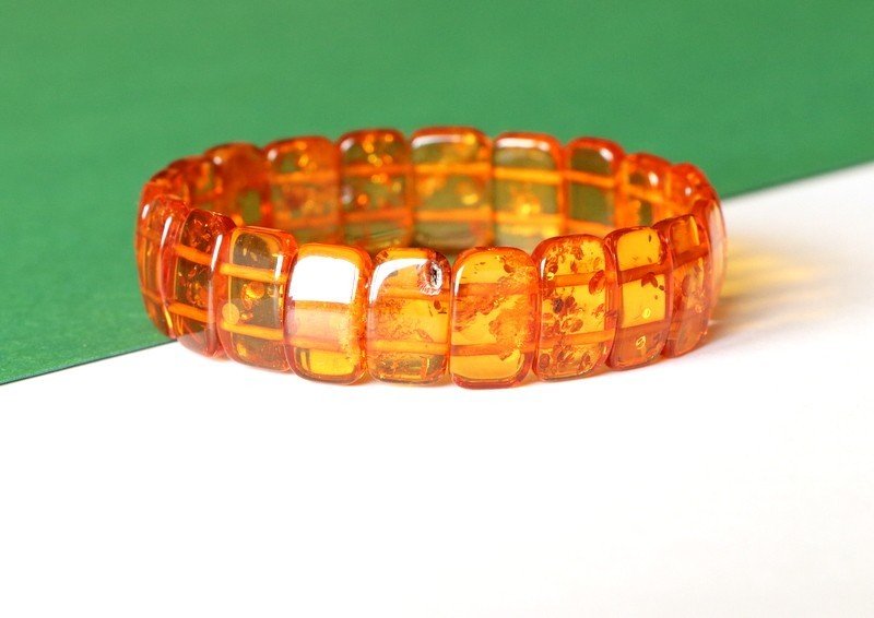 Cognac-Bernstein-Armband B165 – Bild 3