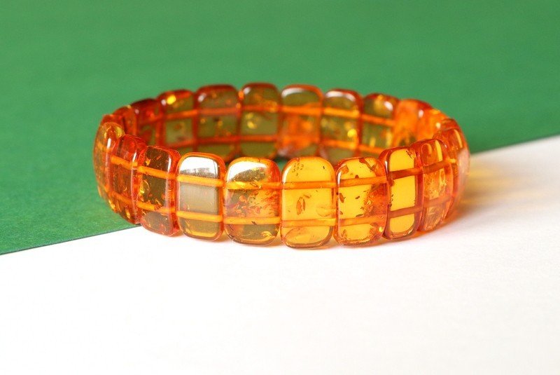 Cognac-Bernstein-Armband B165 – Bild 4