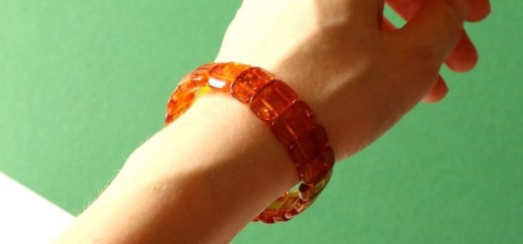 Cognac-Bernstein-Armband B165 – Bild 6