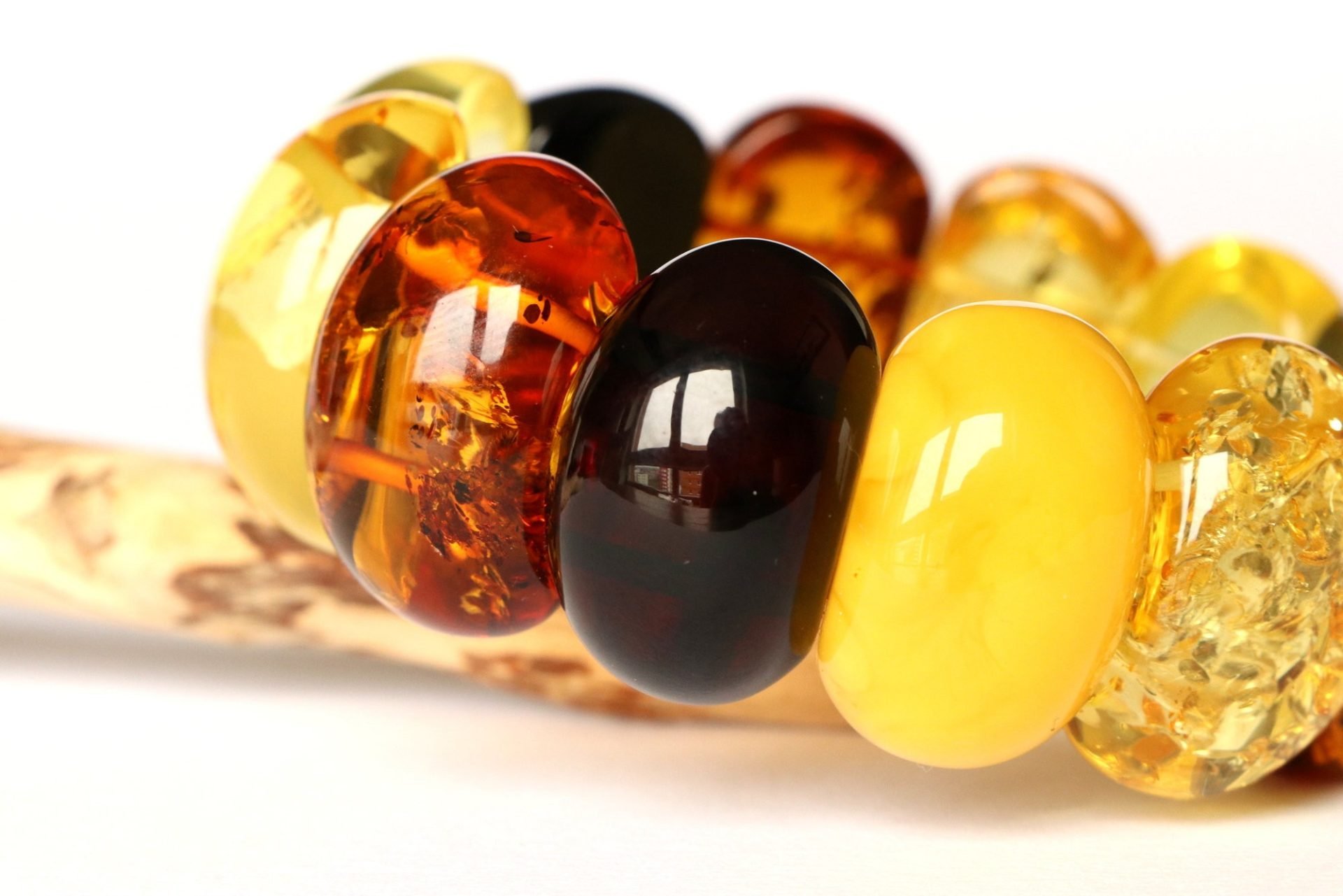 Royal multicolor amber bracelet from natural amber B306 - Image 4