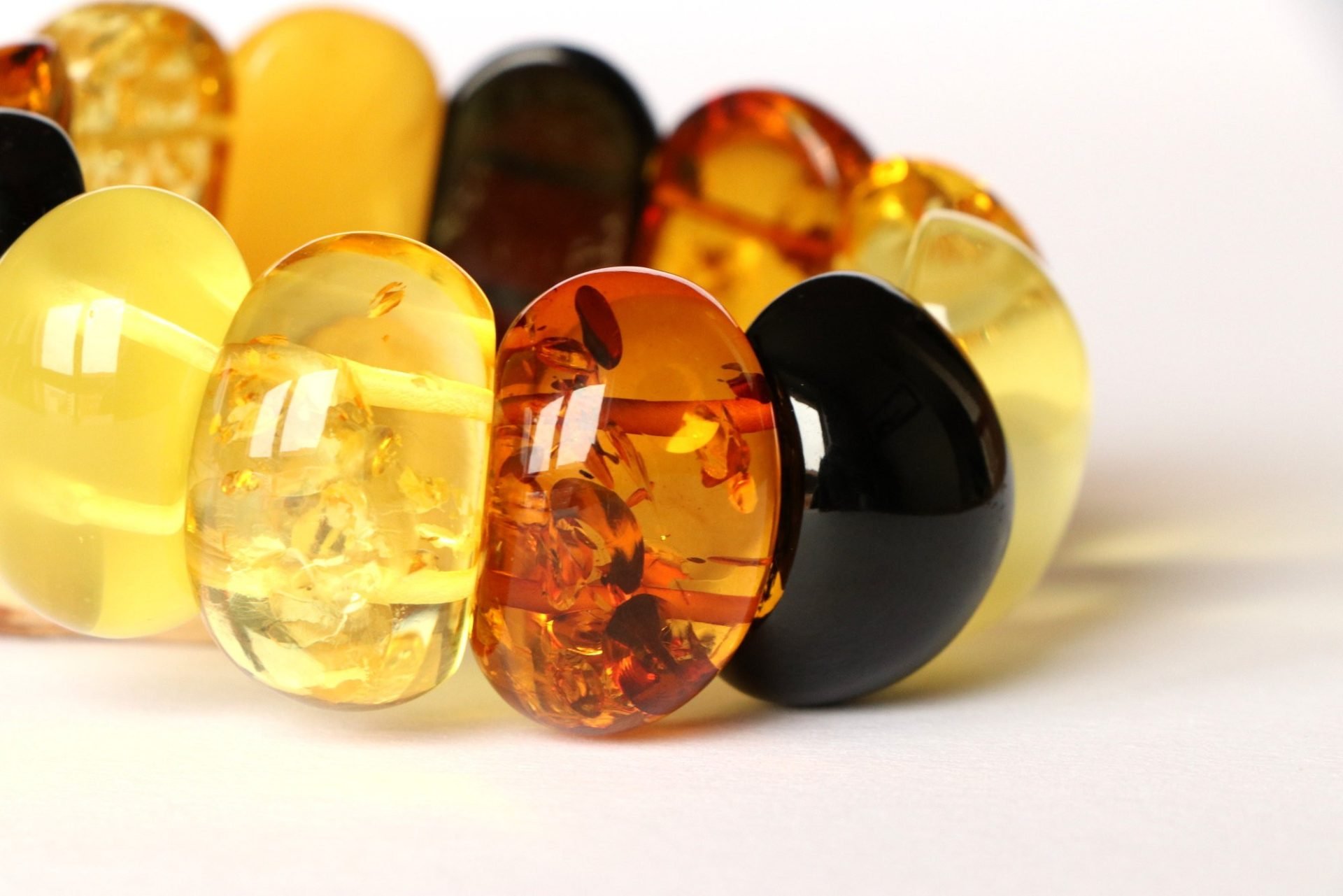 Royal multicolor amber bracelet from natural amber B306 - Image 6