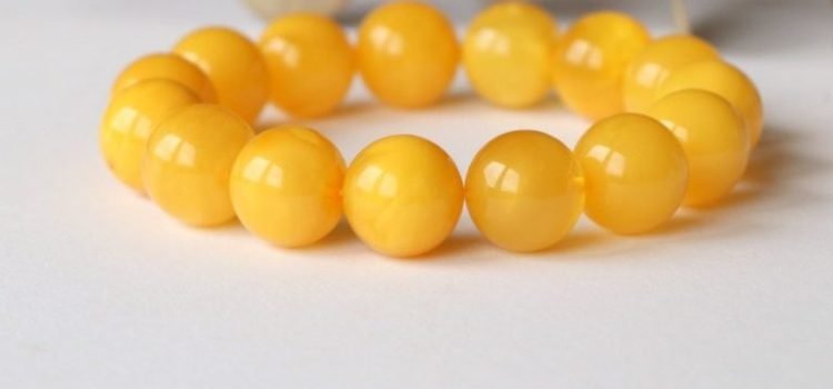 Antique and yellow amber bracelet B221 - Image 5