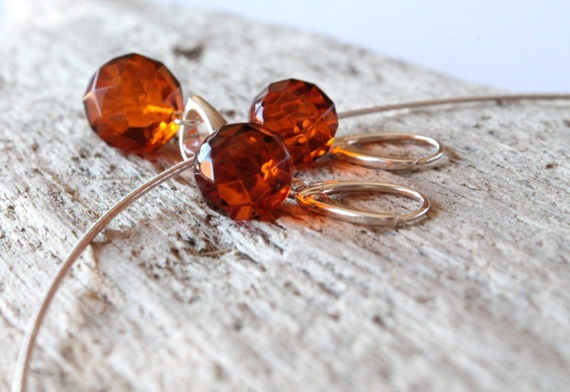 Elegance Baltic amber set with earrings and pendant SET6 - Image 3