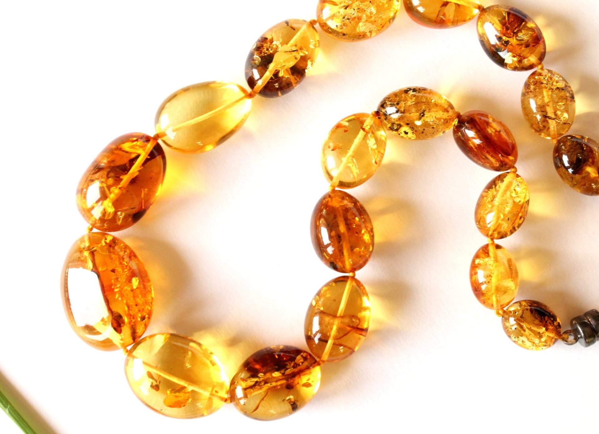 Summer color amber necklace N116 - Image 4