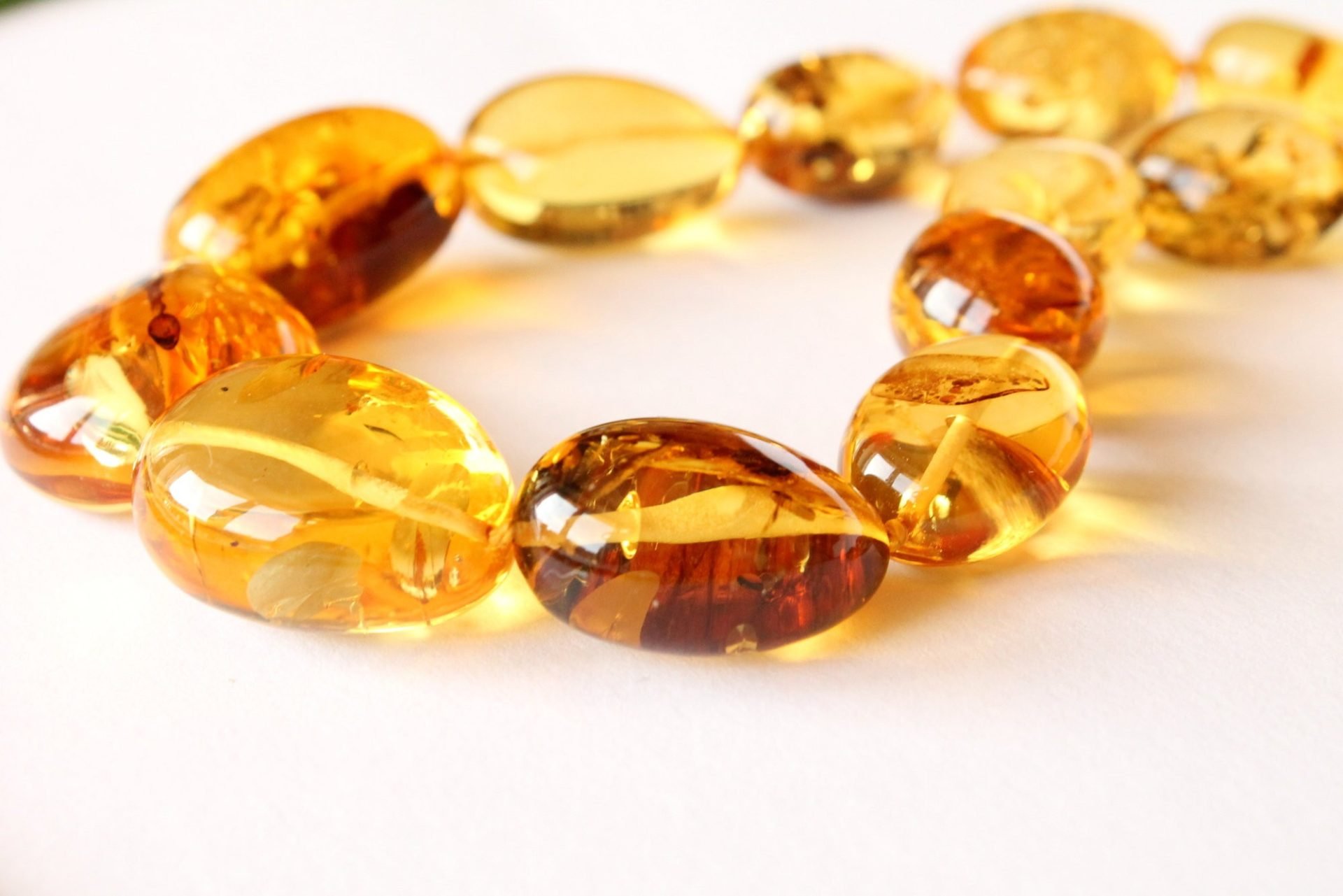 Summer color amber necklace N116 - Image 5