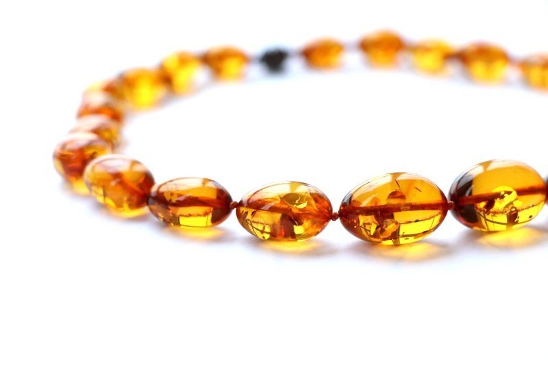 Royal cognac color amber necklace N254 - Image 5
