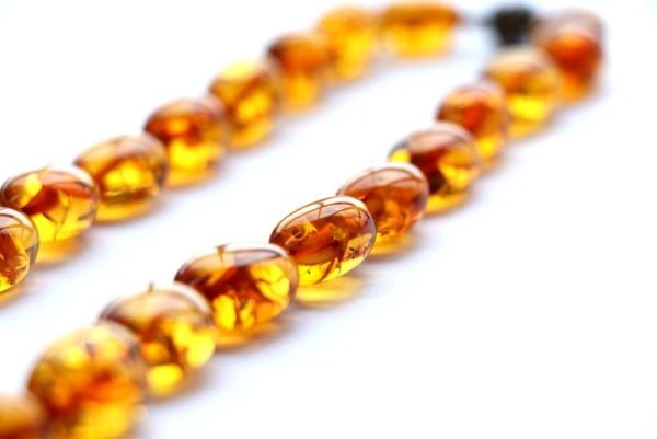 Royal cognac color amber necklace N254 - Image 6