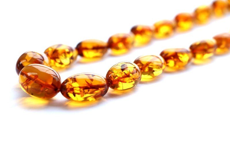 Royal cognac color amber necklace N254 - Image 7