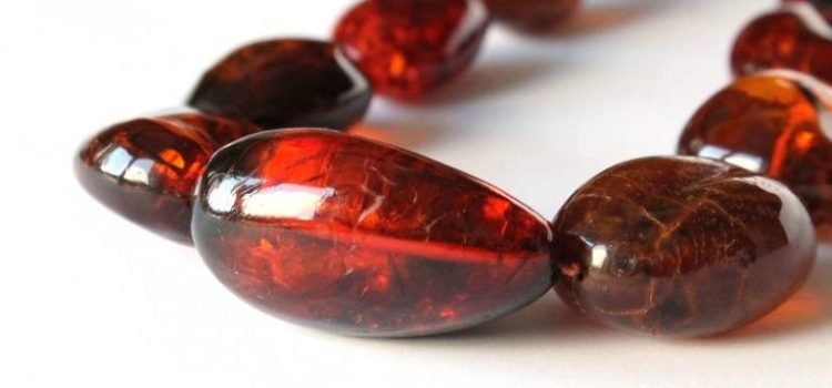 Large amber necklace N173 - Image 4