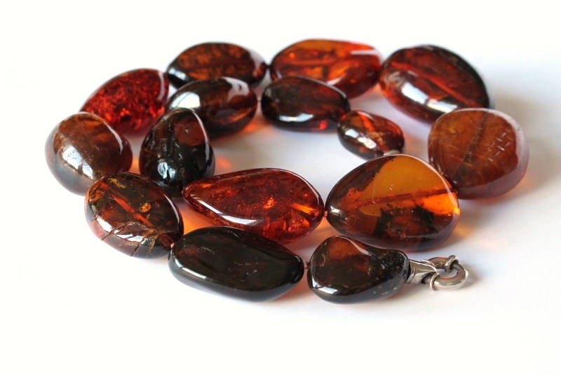 Large amber necklace N173 - Image 8