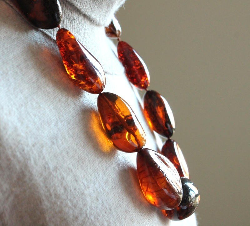 Large amber necklace N173 - Image 10