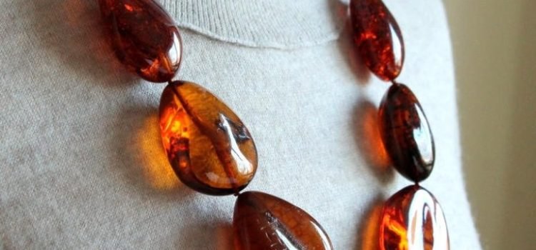 Large amber necklace N173 - Image 11