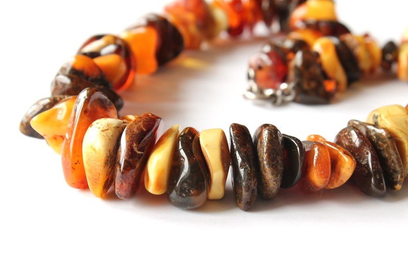 Massive amber necklace N67 - Image 8