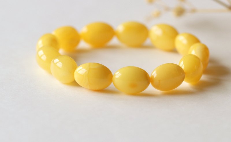 Royal Amber Stone Bracelet B299 - Image 3