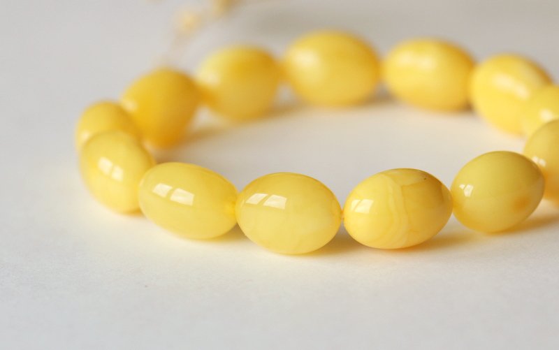 Royal Amber Stone Bracelet B299 - Image 6