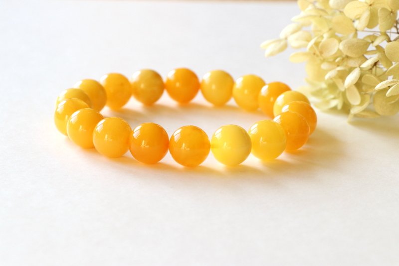 Yellow color amber bracelet B35 - Image 3