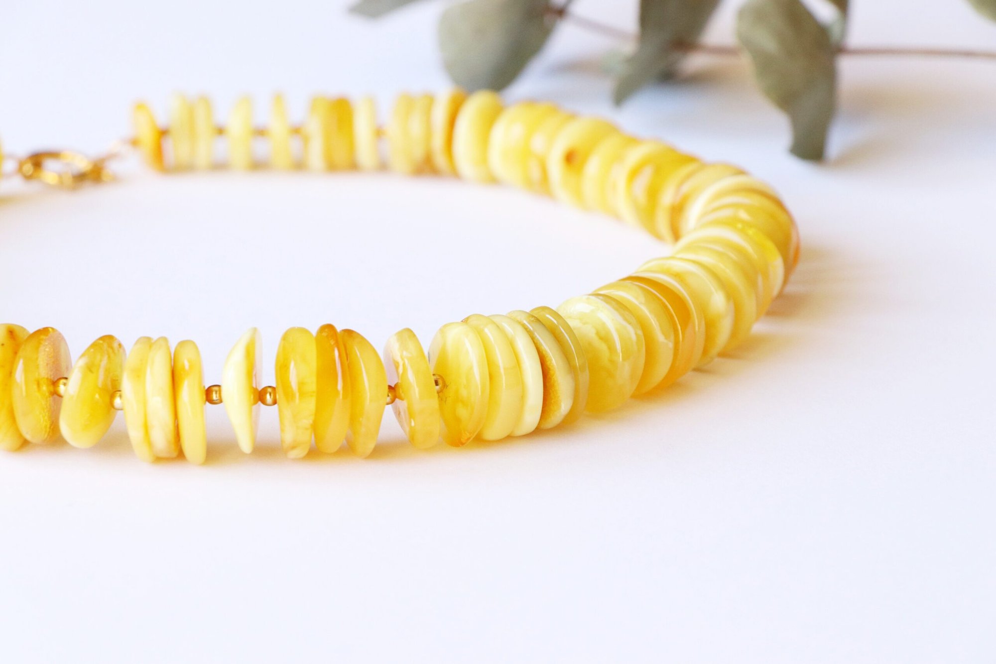 Royal color natural Baltic amber necklace N118 - Image 2