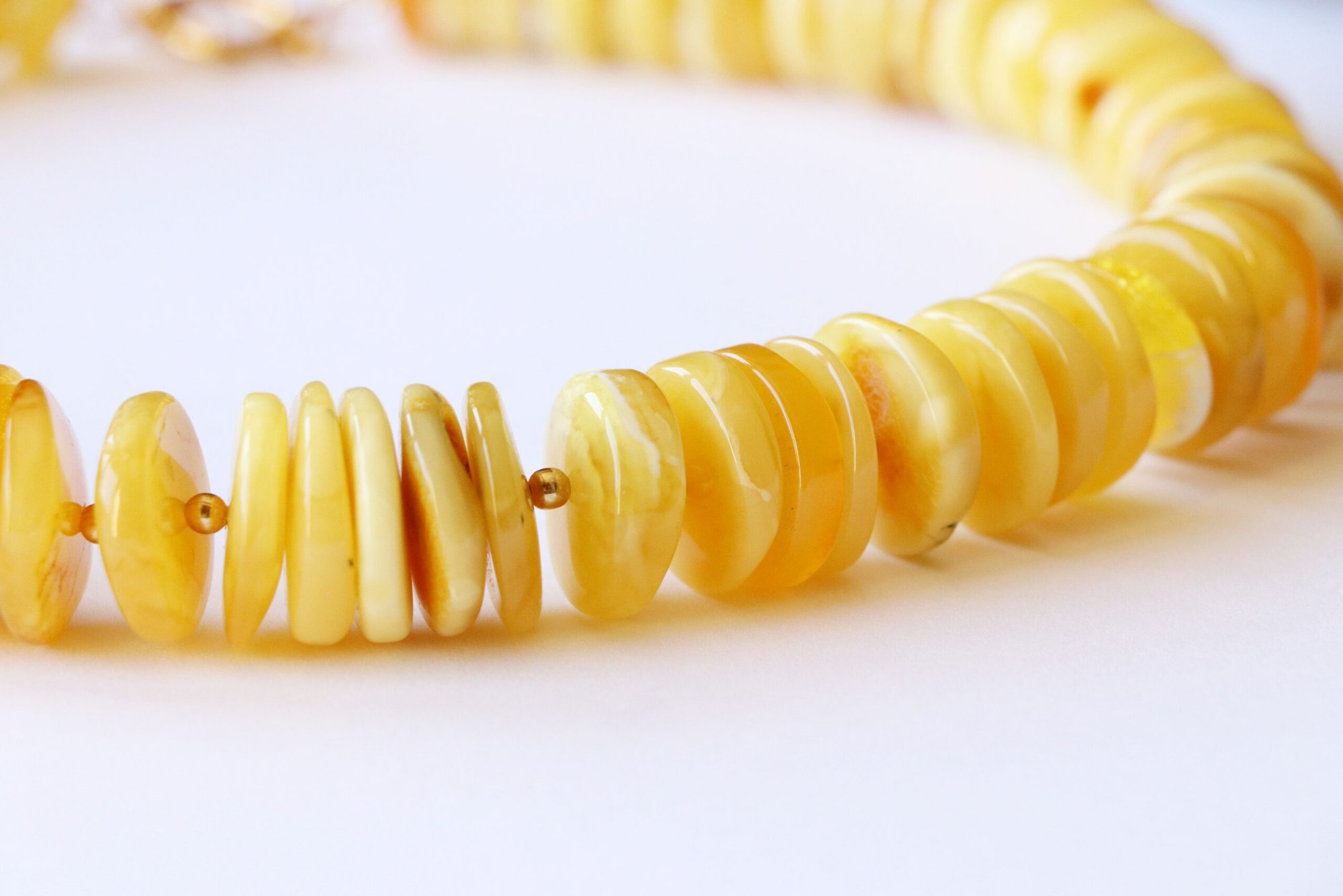 Royal color natural Baltic amber necklace N118 - Image 4