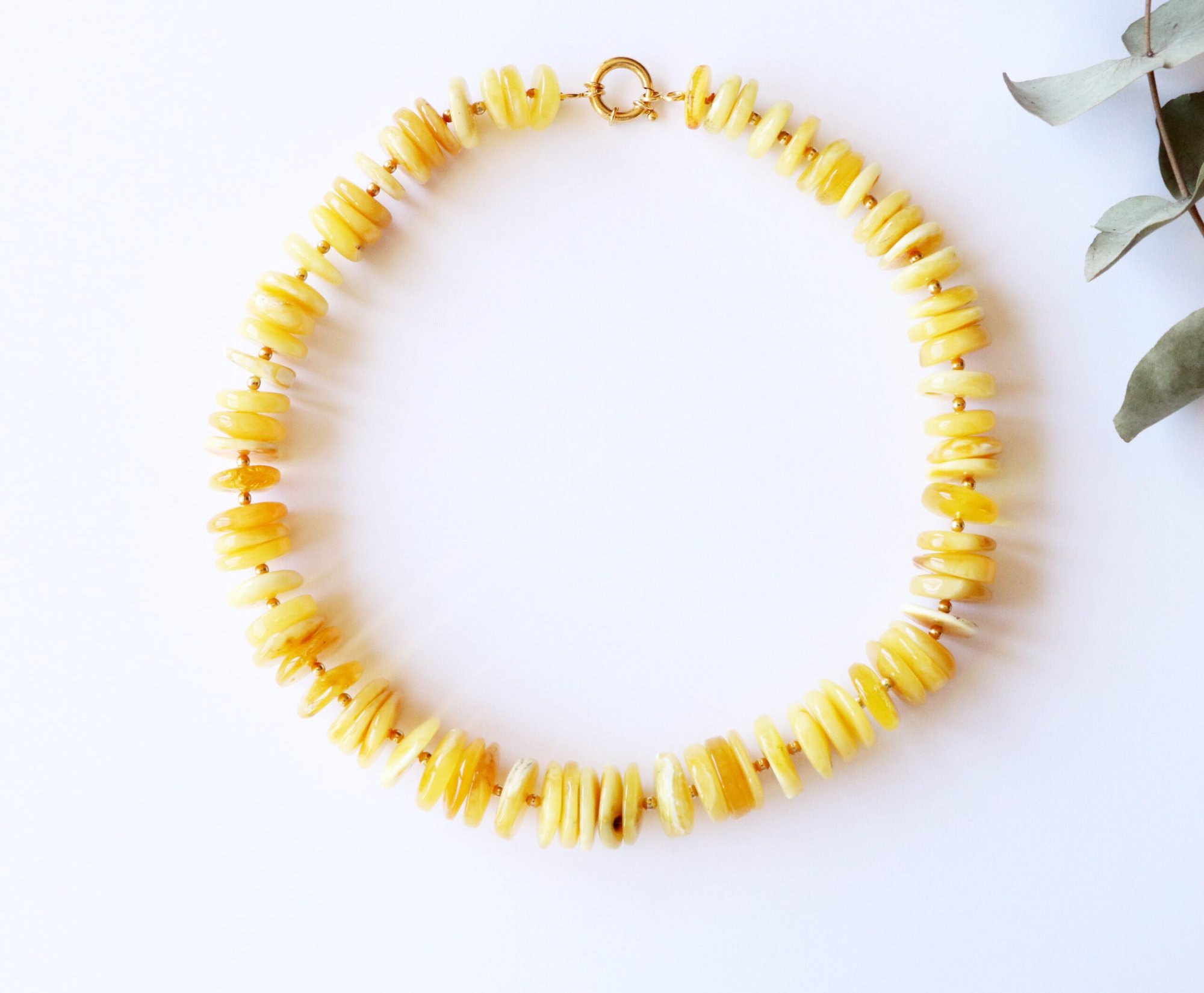 Royal color natural Baltic amber necklace N118 - Image 5