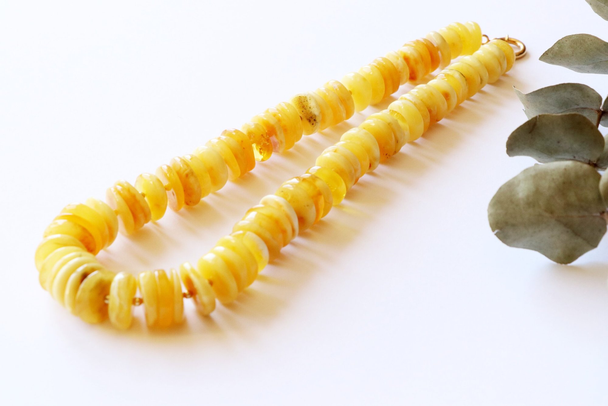 Royal color natural Baltic amber necklace N118 - Image 6