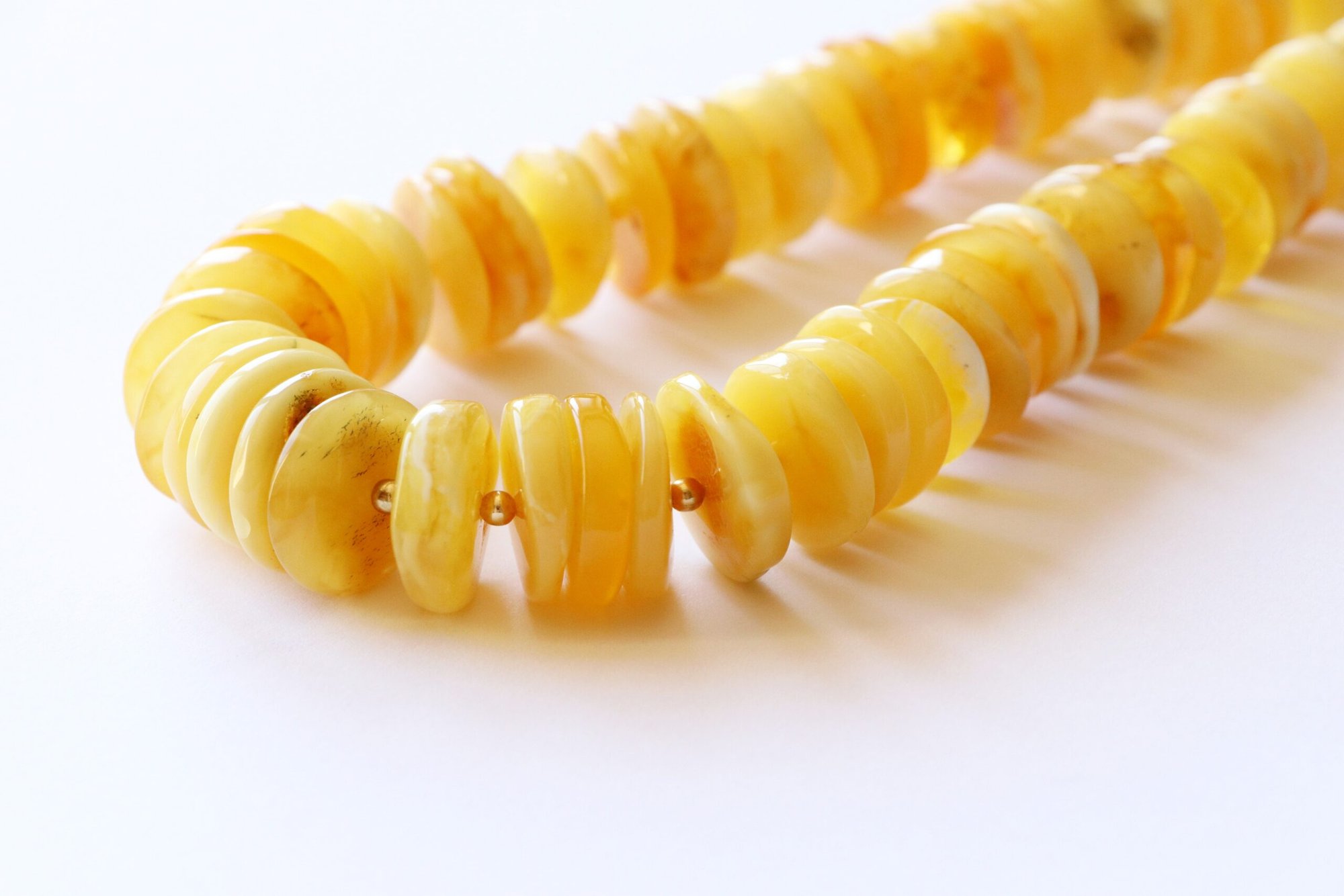 Royal color natural Baltic amber necklace N118 - Image 7